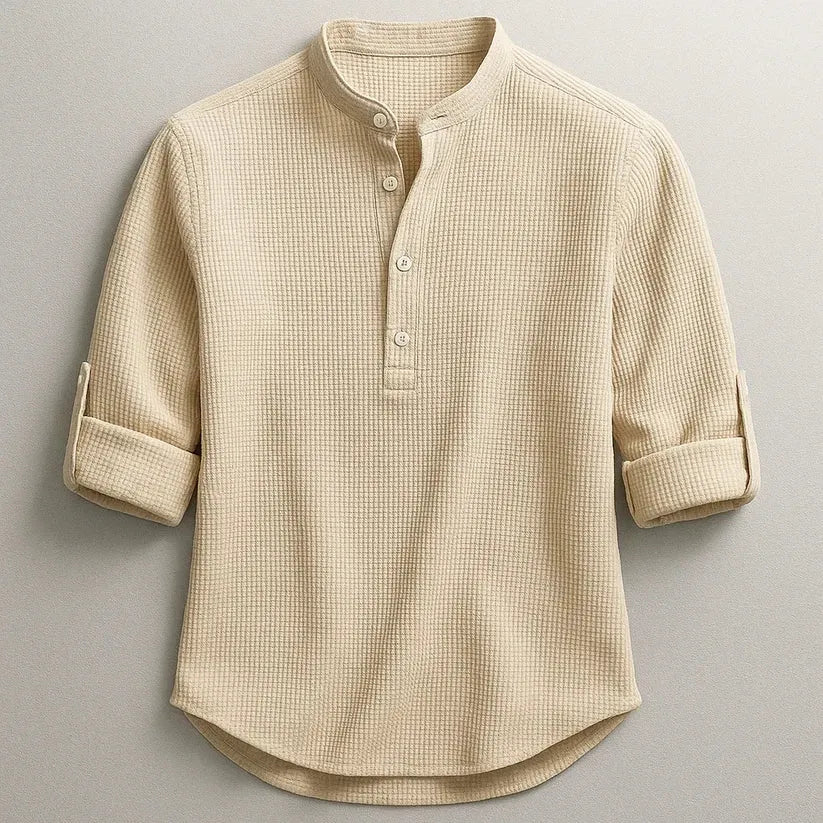 Langford | Casual Button Neck Shirt
