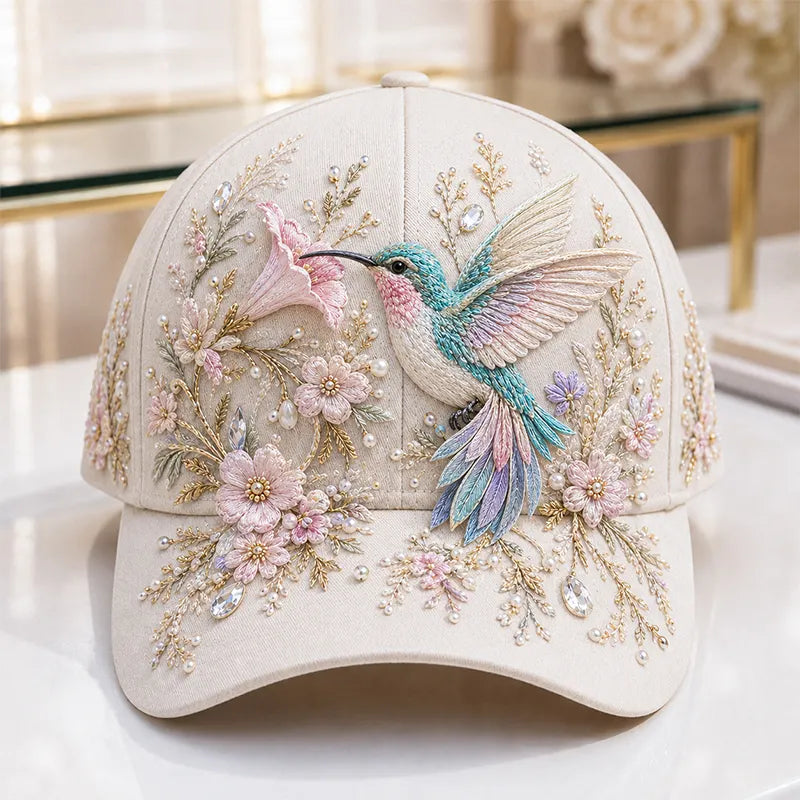 Hyacintha | Blossom Mane Embroidered Cap
