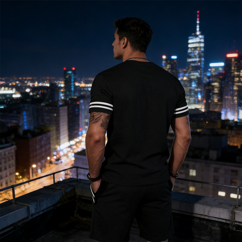 Davion | Drawstring Tee And Shorts Set