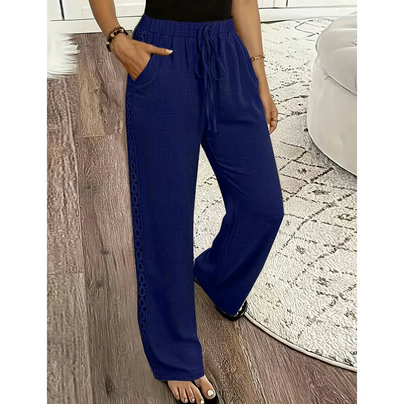 Ulrika | Textured Straight Leg Trousers