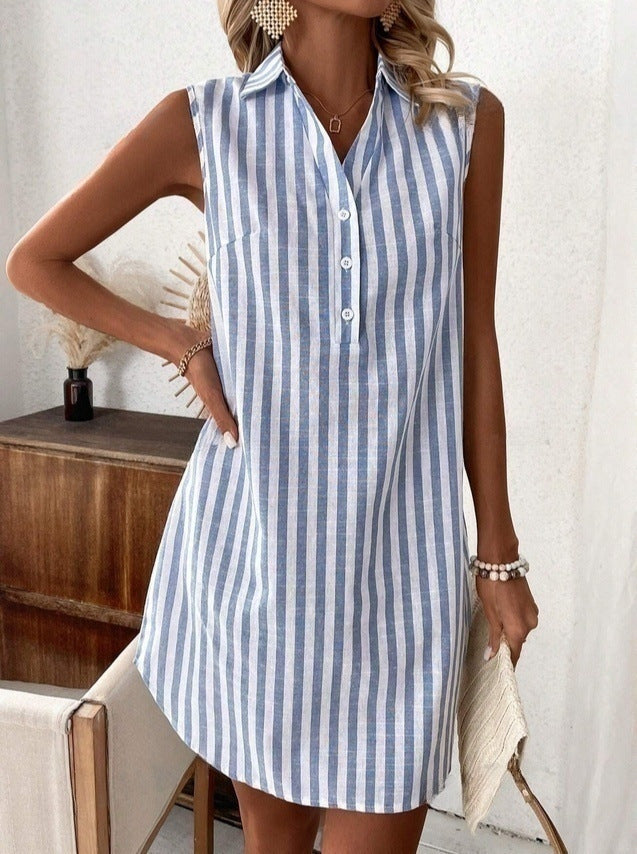 Theadora | Relaxed Fit Summer Shirt Dress