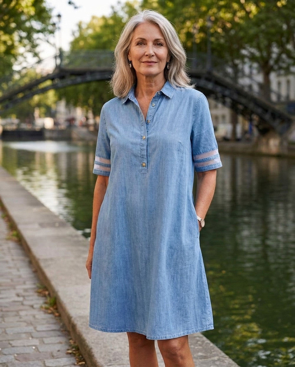Romilly | Casual Chambray Shirt Dress