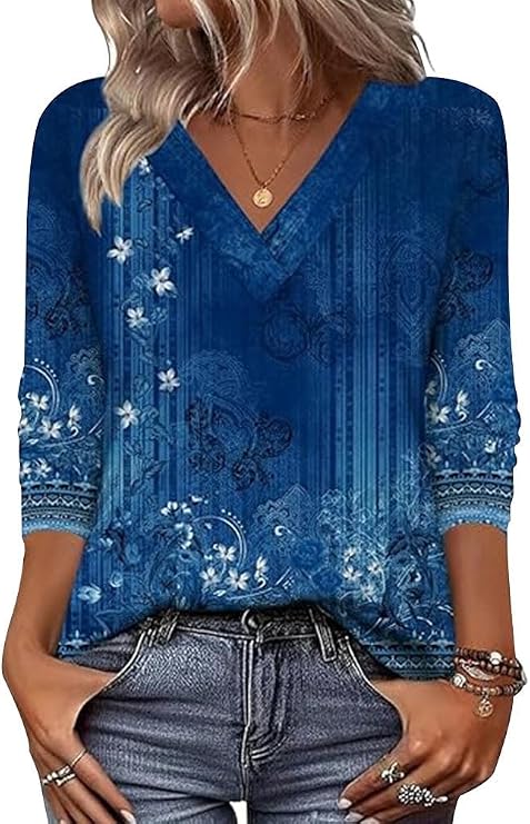 Cresselle | Ornate Mosaic Long Sleeve Blouse