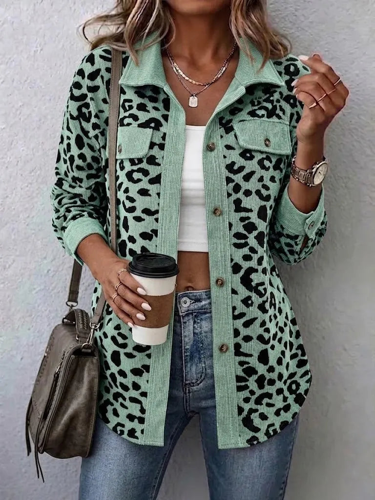 Ursalyn | Leopard Knit Cardigan