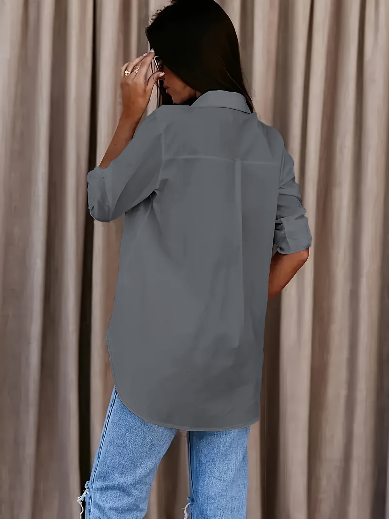 Araminta | Relaxed Fit Collared Blouse