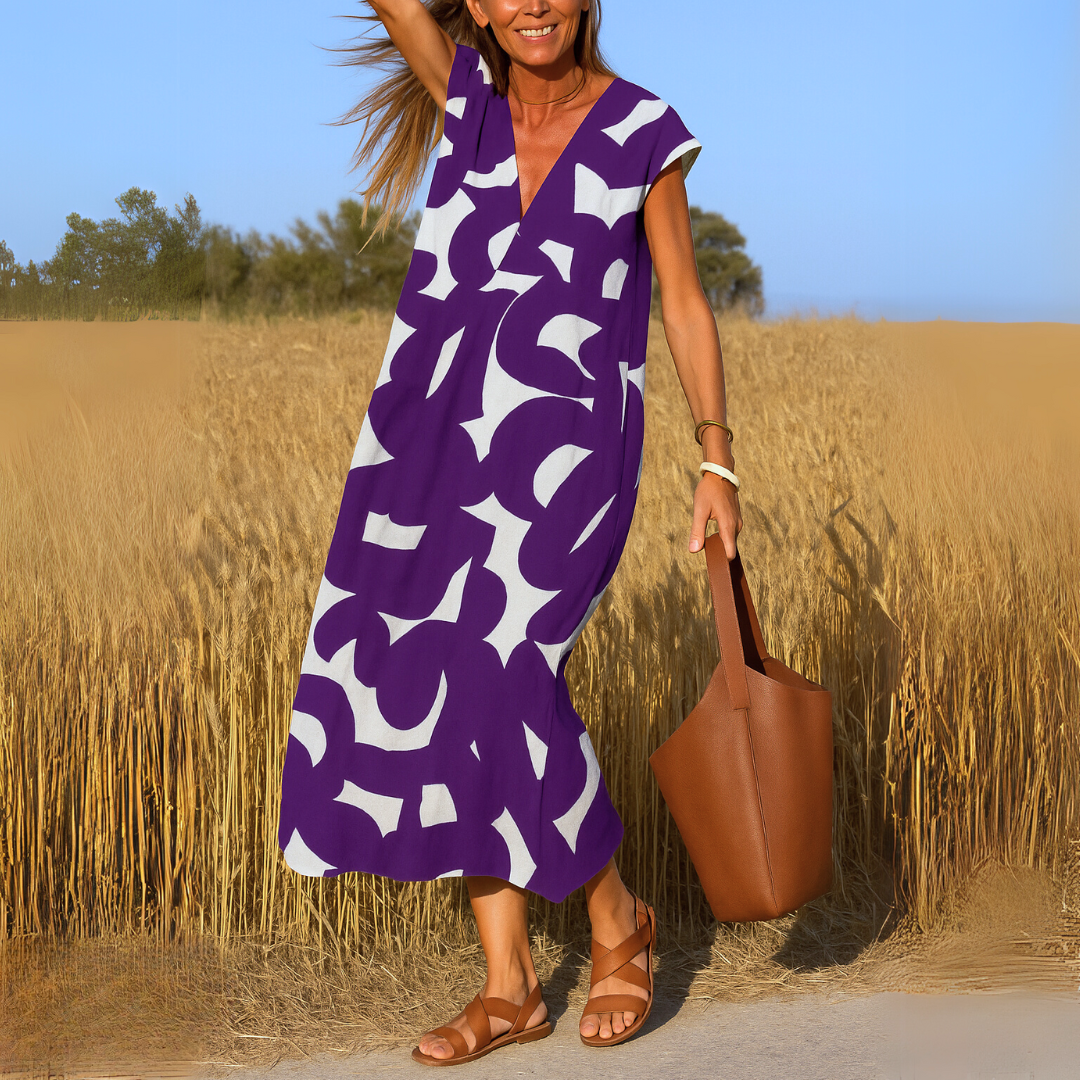 Eulalie | Relaxed Statement Print Dress