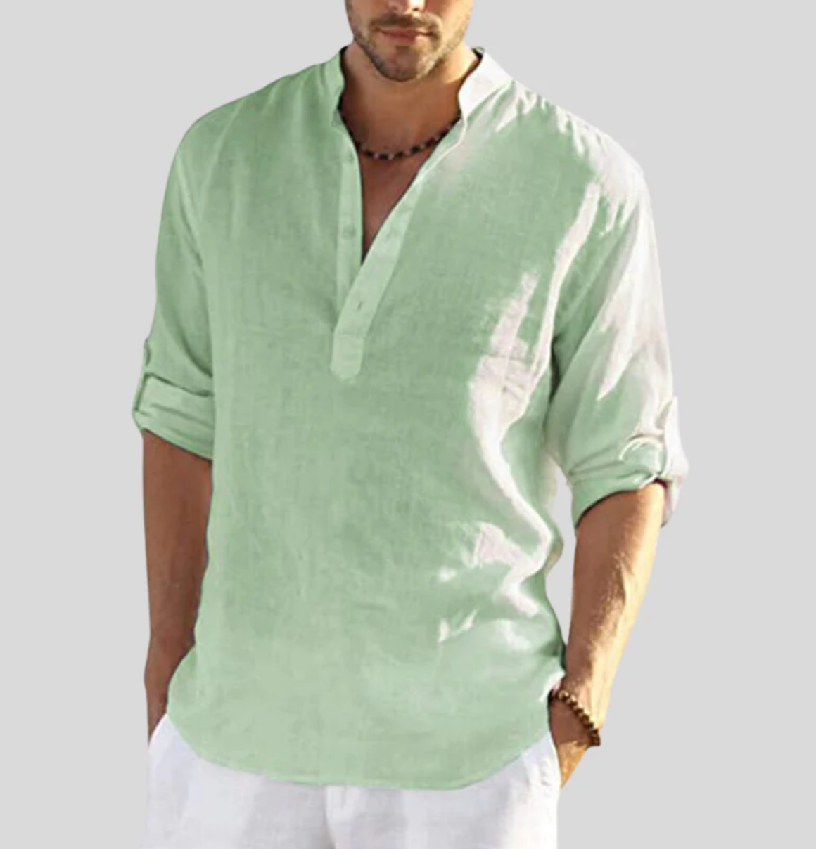 Neville | Breathable Roll Sleeve Summer Shirt