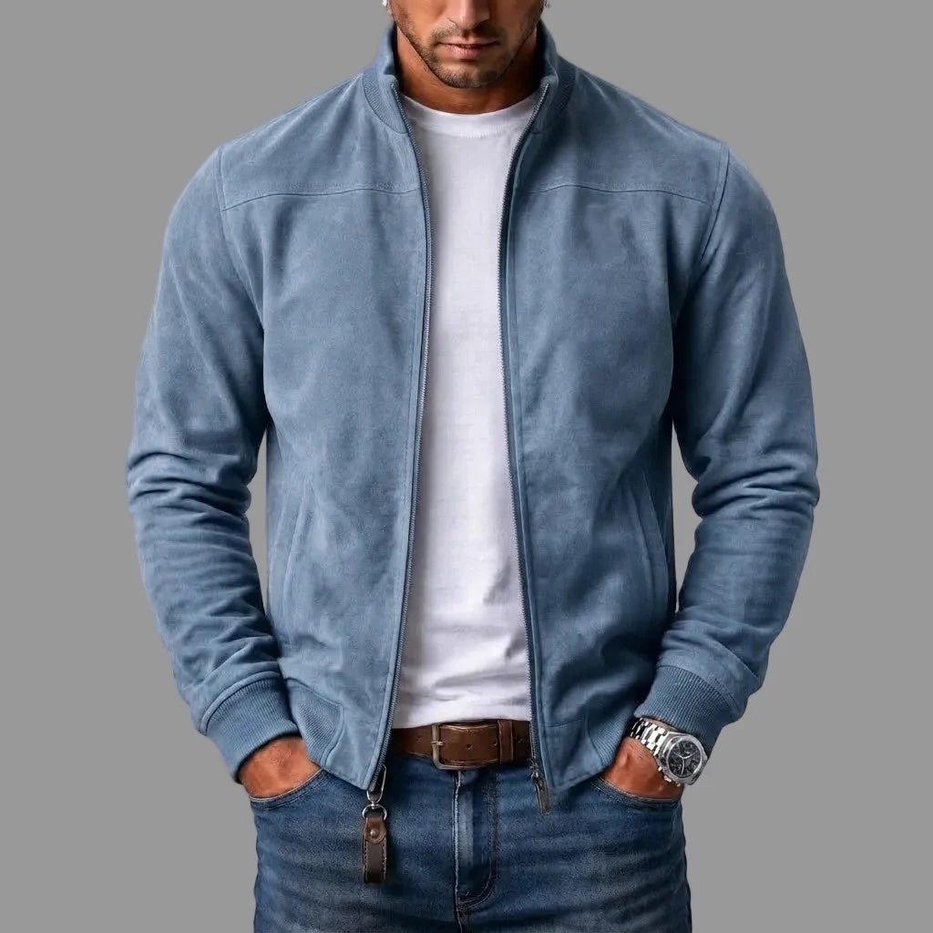 Eamon | Casual Suede Bomber Jacket
