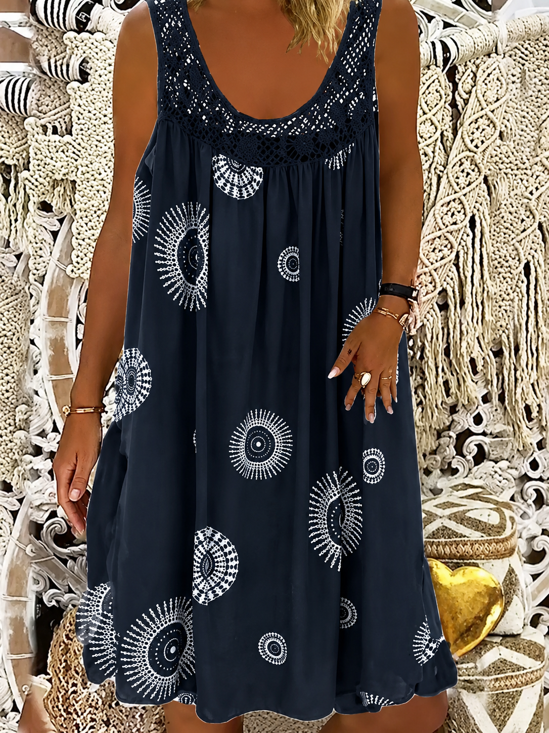 Norelia | Mandala Print Summer Dress
