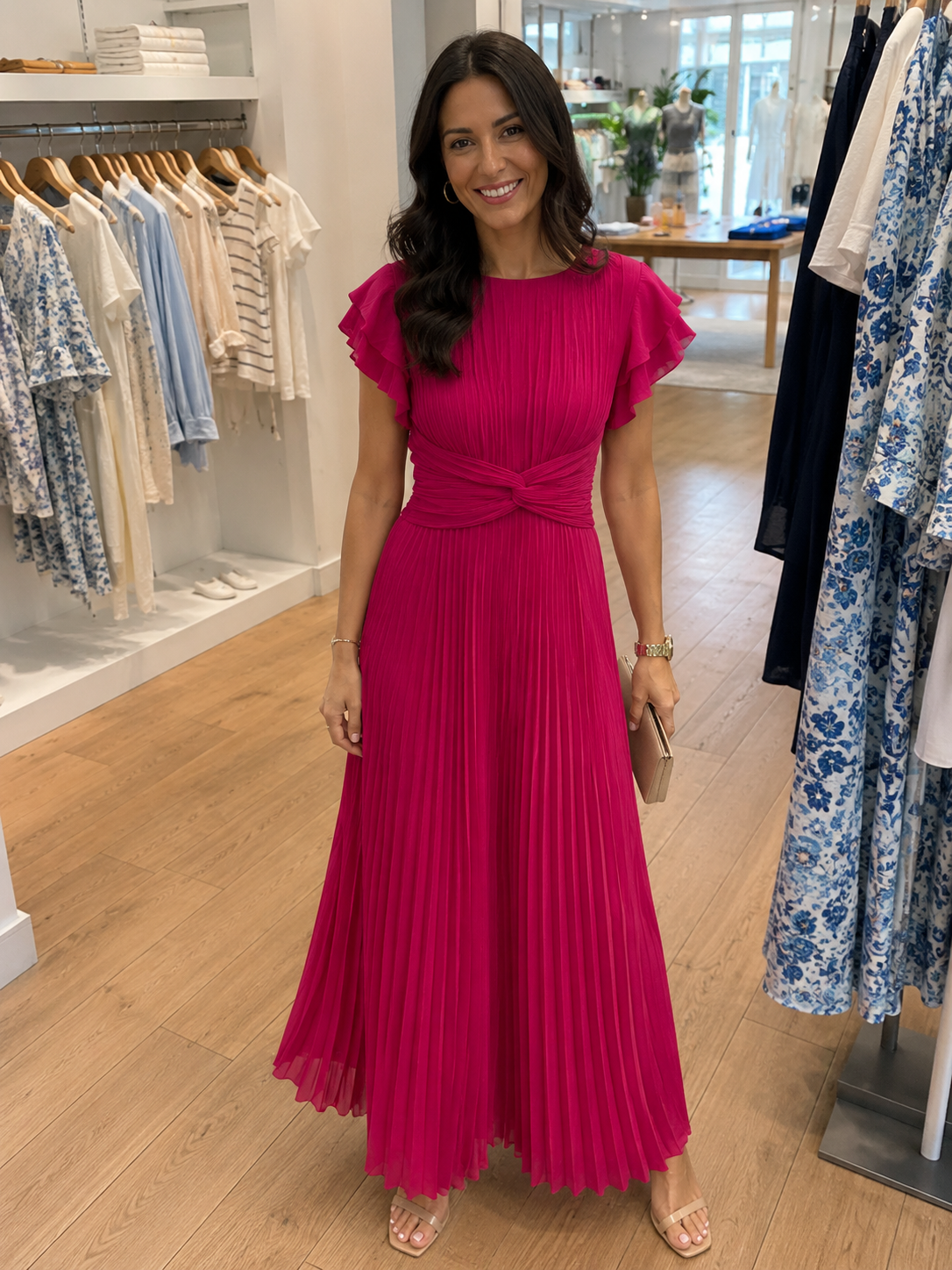 Bellarose | Elegant Gathered Waist Maxi Dress