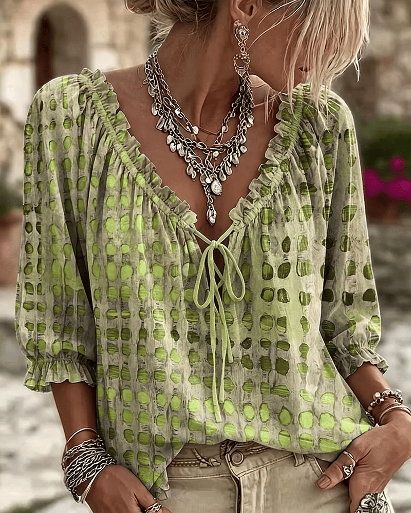 Rosamira | Textured Bohemian Blouse