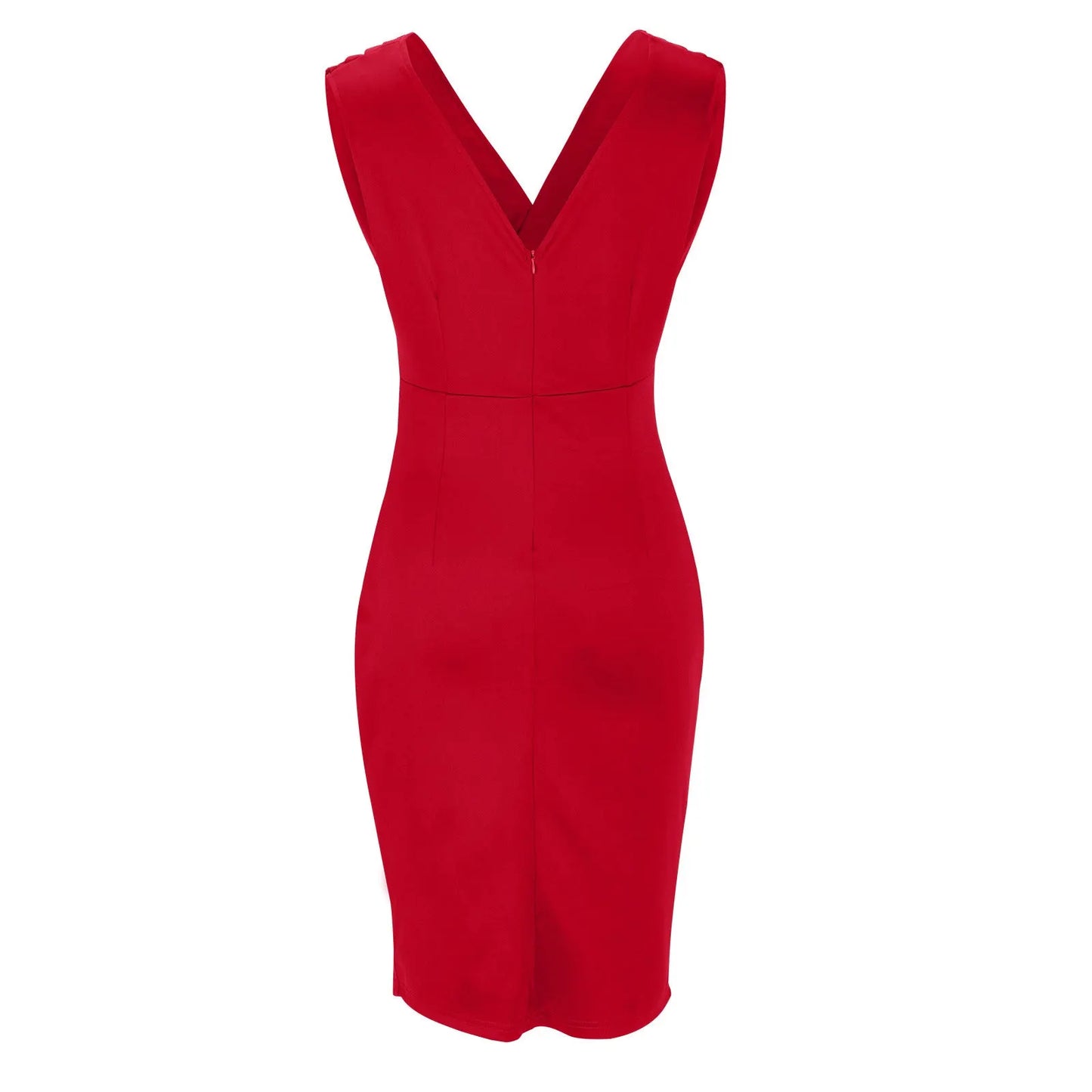 Neravelle | Sophisticated V-Neck Midi Dress