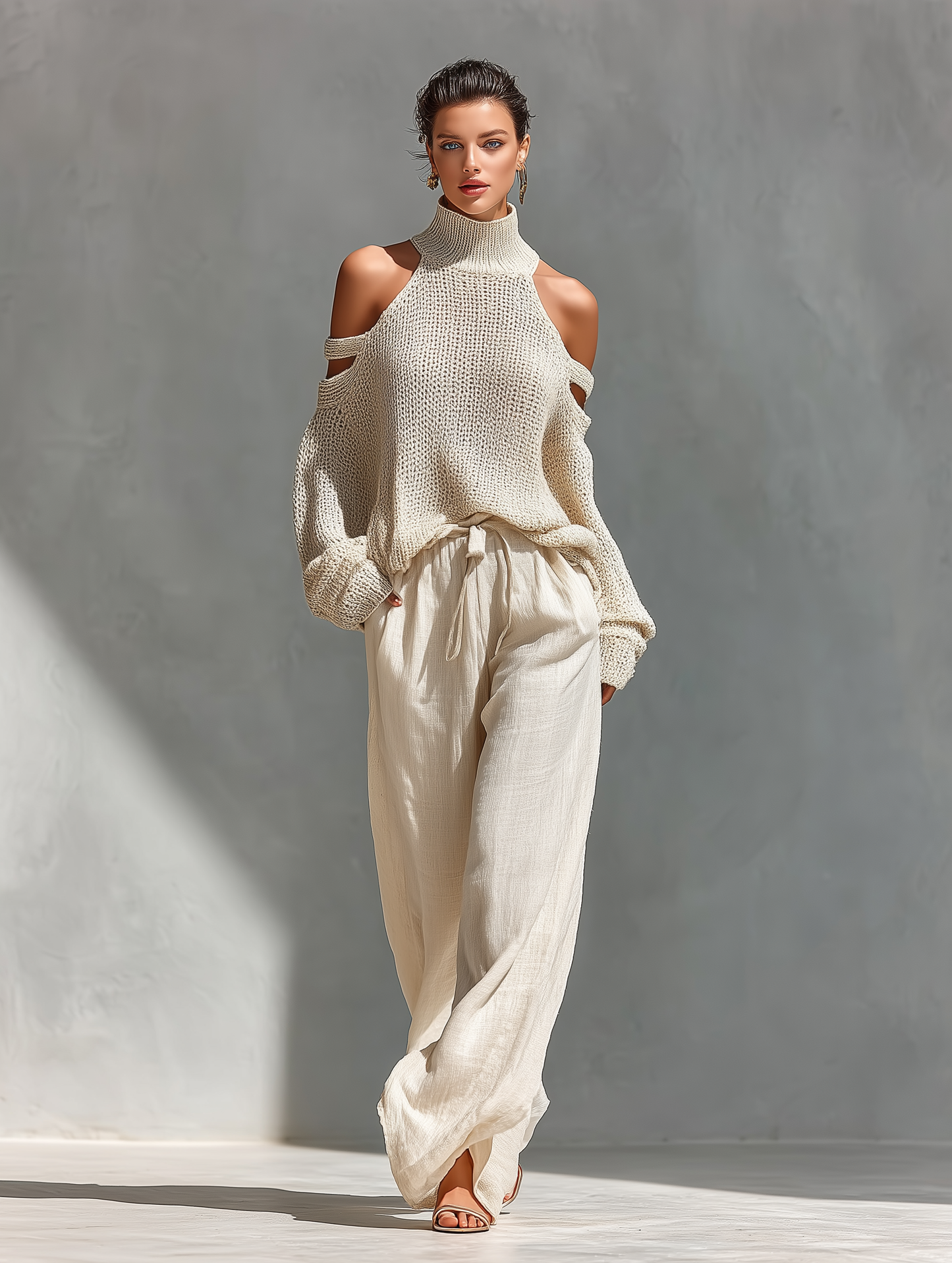 Elymoria | Cut Out Sleeve Lounge Two Piece Set