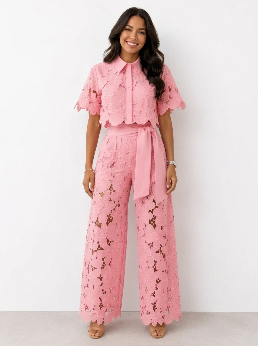 Tahlienne | Scallop Lace Two Piece Set