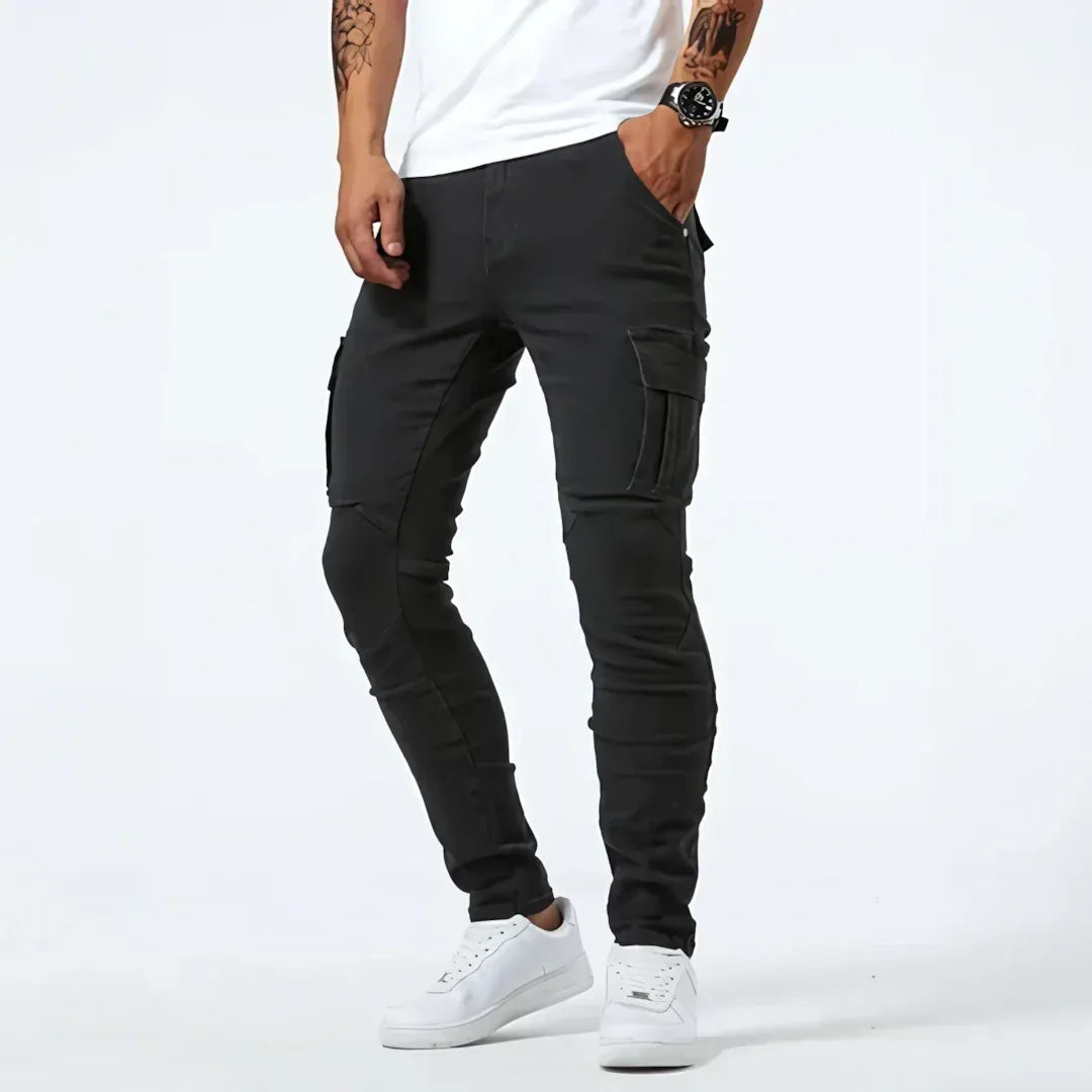 Darius | Slim Fit Utility Cargo Jeans