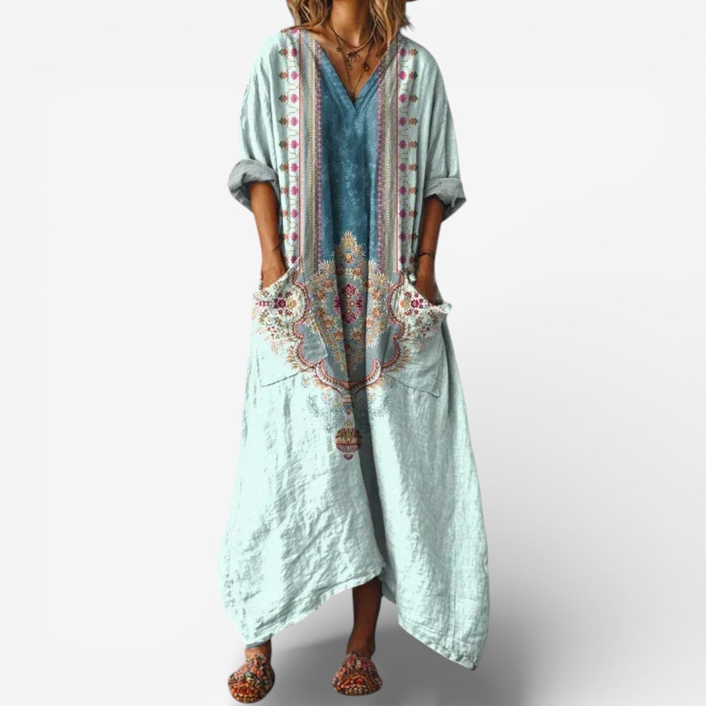 Norielle | Artisan Pocket Midi Dress