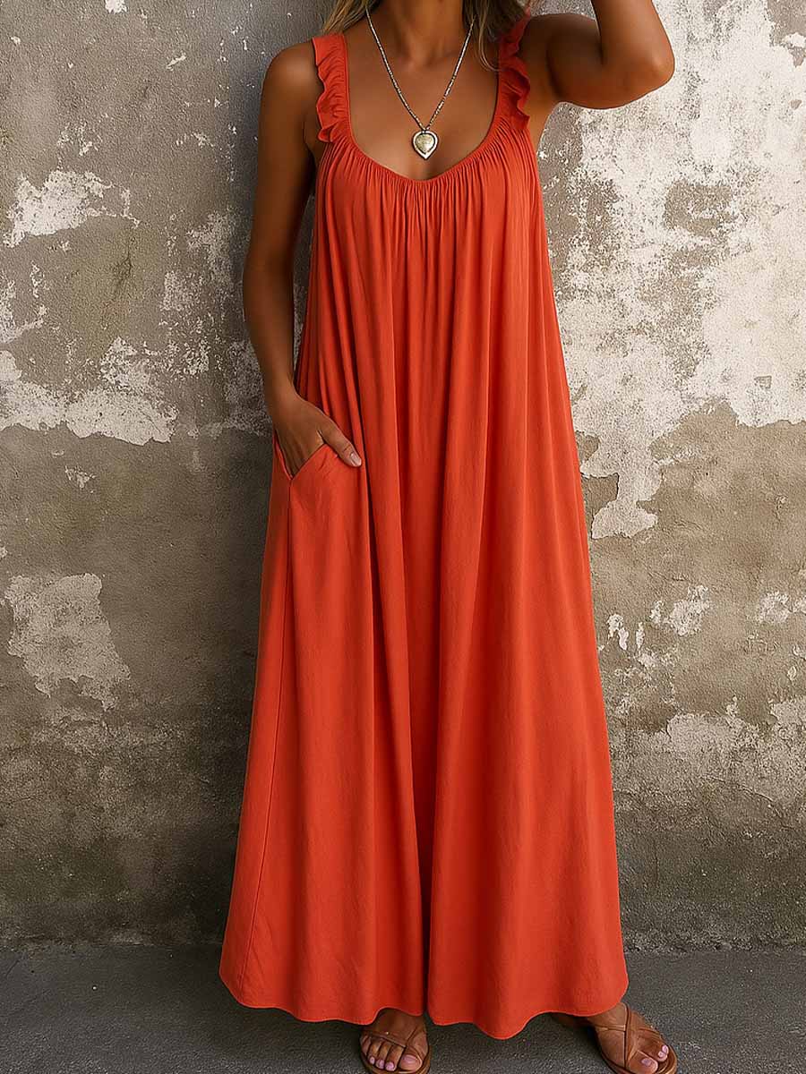 Keziah | Flowy Sleeveless Pocket Dress