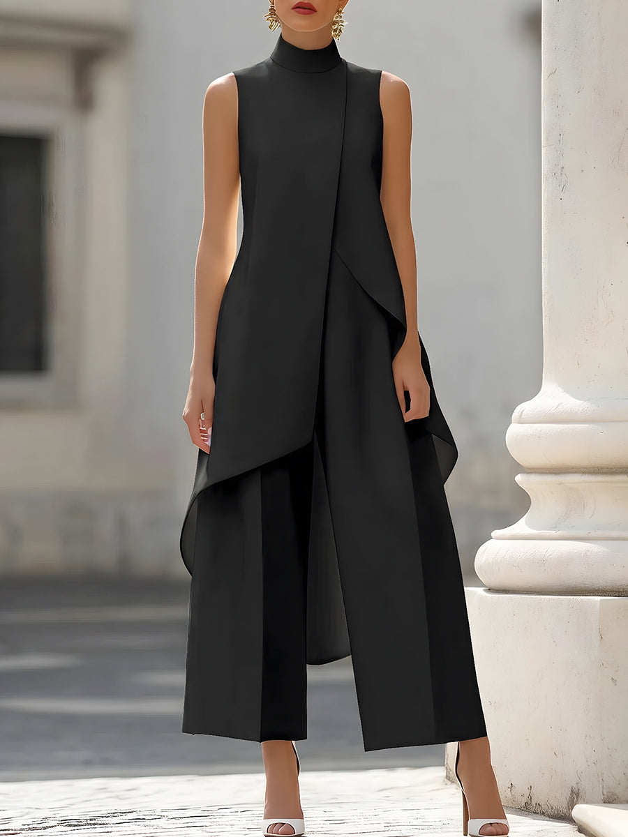 Marcella | Elegant Draped Layered Jumpsuit
