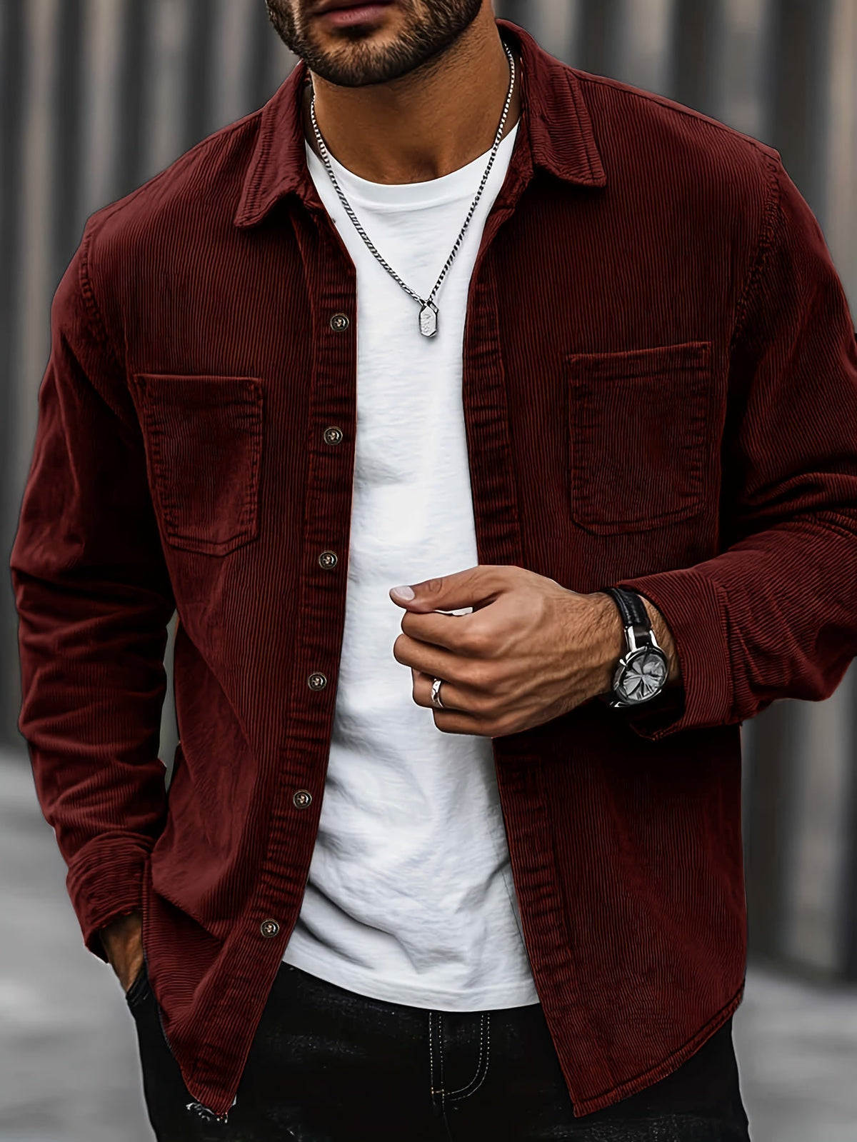 Leland | Button Front Workwear Overshirt