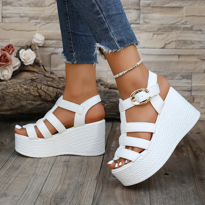 Noraline | Elevated Slingback Wedge Sandals