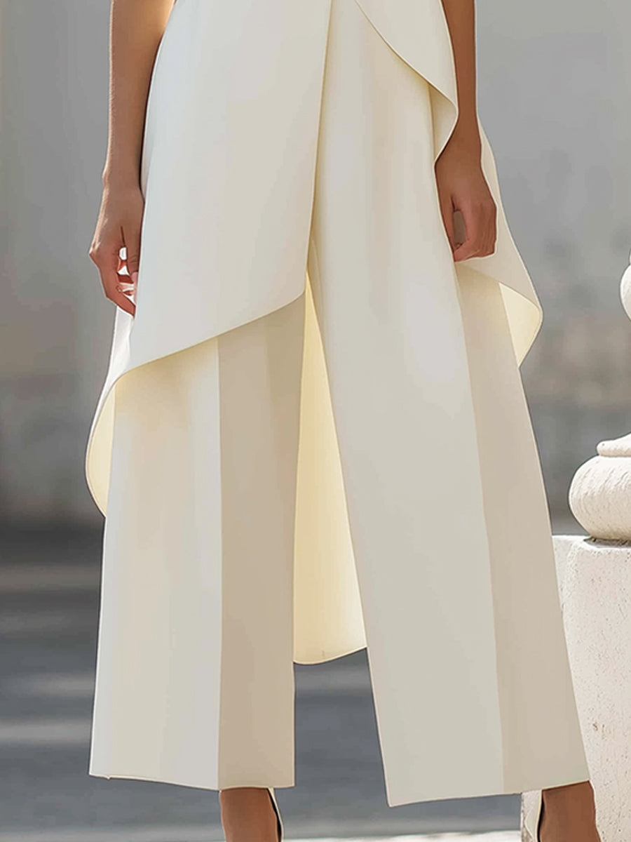 Marcella | Elegant Draped Layered Jumpsuit