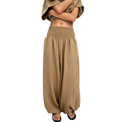 Valeska | Smocked Waist Relaxed Harem Pants
