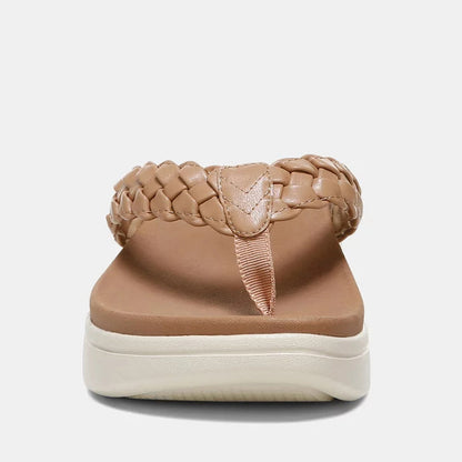 Aurelle | Plaited Comfort Platform Sandals