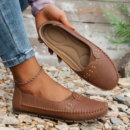 Tessira | Casual Perforated Moccasin Flats