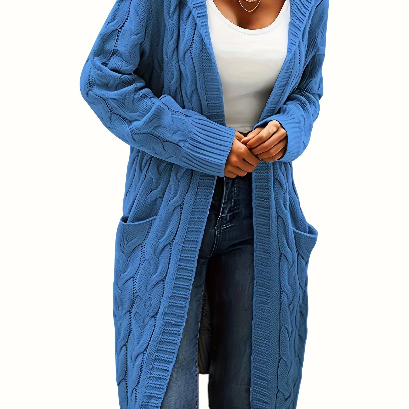 Kessara | Cozy Open Front Pocket Cardigan