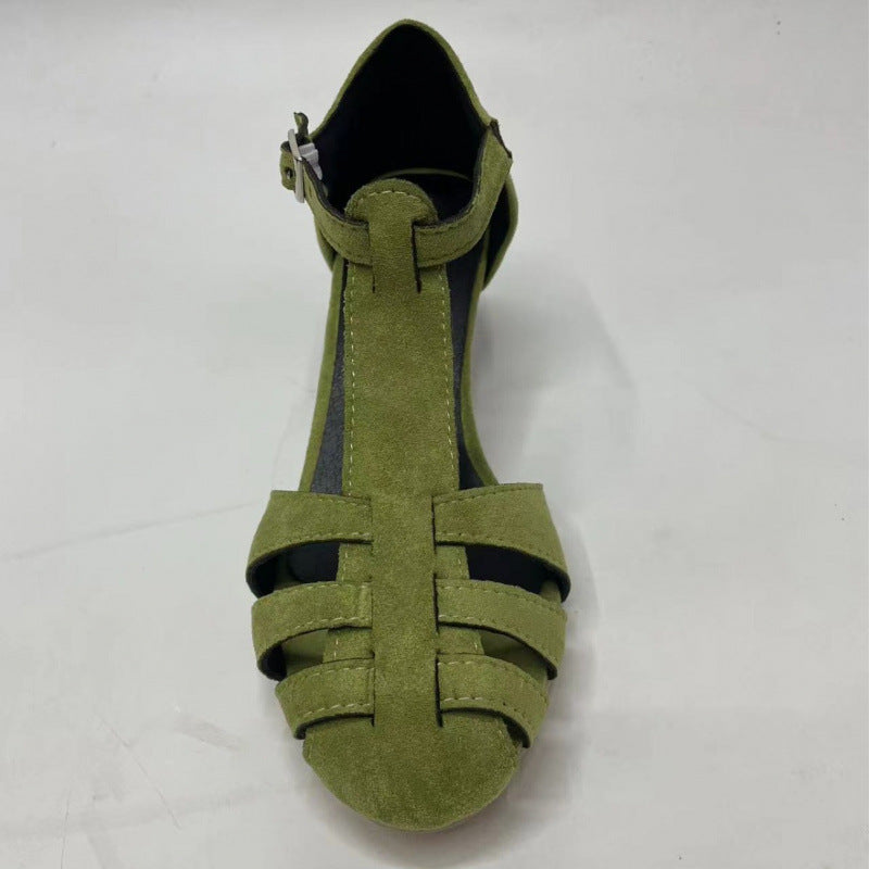 Lysandra | Retro T Strap Court Heels