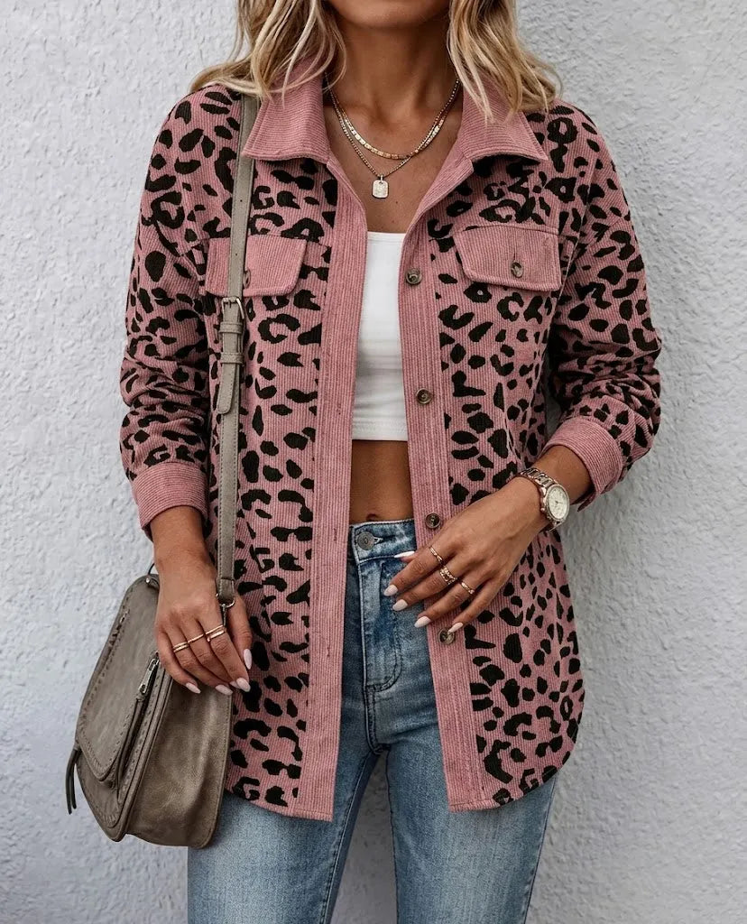 Ursalyn | Leopard Knit Cardigan