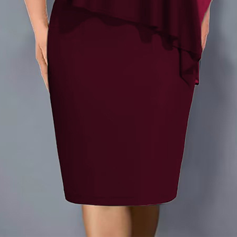 Haisley | Layered Evening Midi Dress