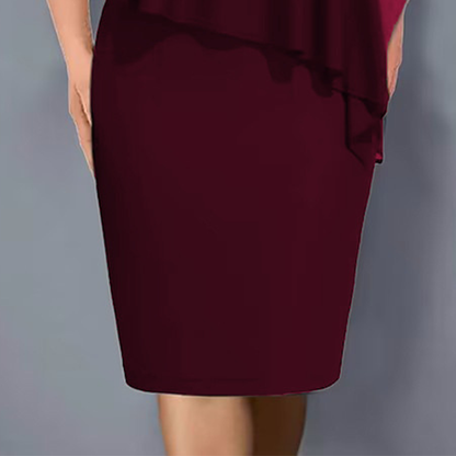 Haisley | Layered Evening Midi Dress