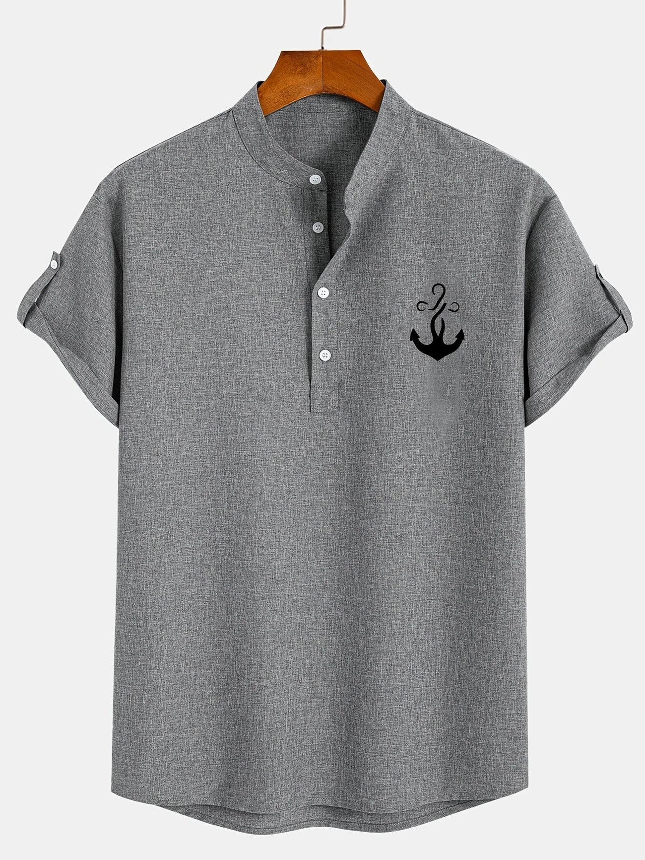 Tavrion | Henley Collar Casual Summer Shirt