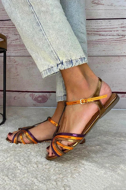 Tavella | Color Block Comfort Sandals