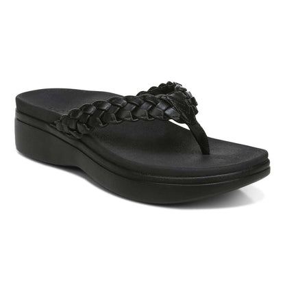 Aurelle | Plaited Comfort Platform Sandals