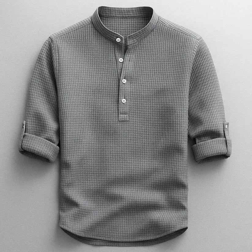 Langford | Casual Button Neck Shirt