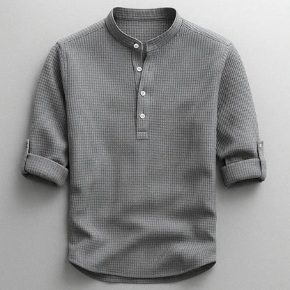 Langford | Casual Button Neck Shirt