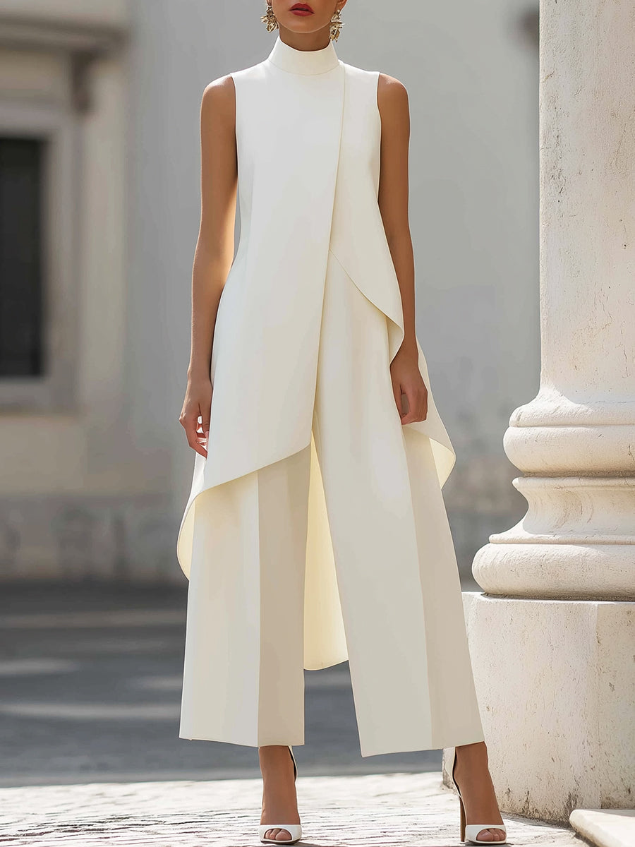 Marcella | Elegant Draped Layered Jumpsuit