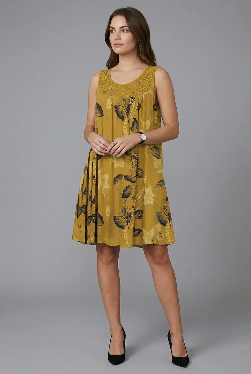 Quinara | Sleeveless Bloom Print Dress