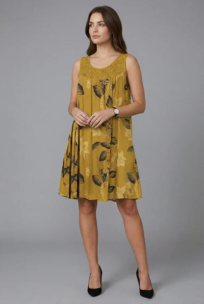Quinara | Sleeveless Bloom Print Dress