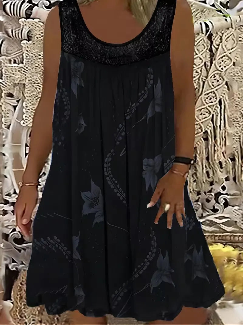 Quinara | Sleeveless Bloom Print Dress