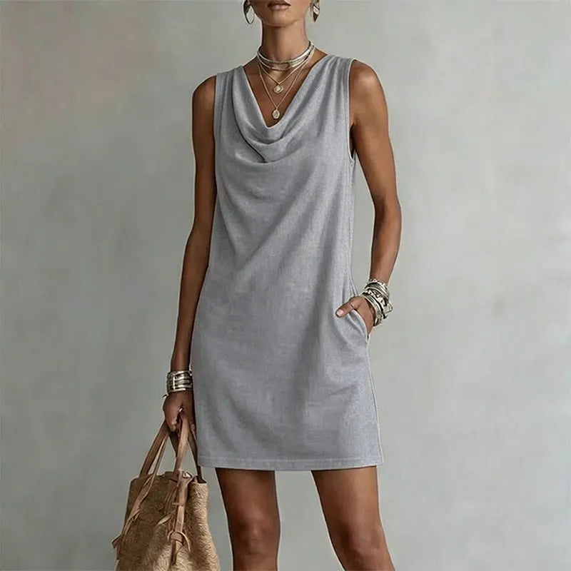 Rowena | Elegant Pocket Mini Dress