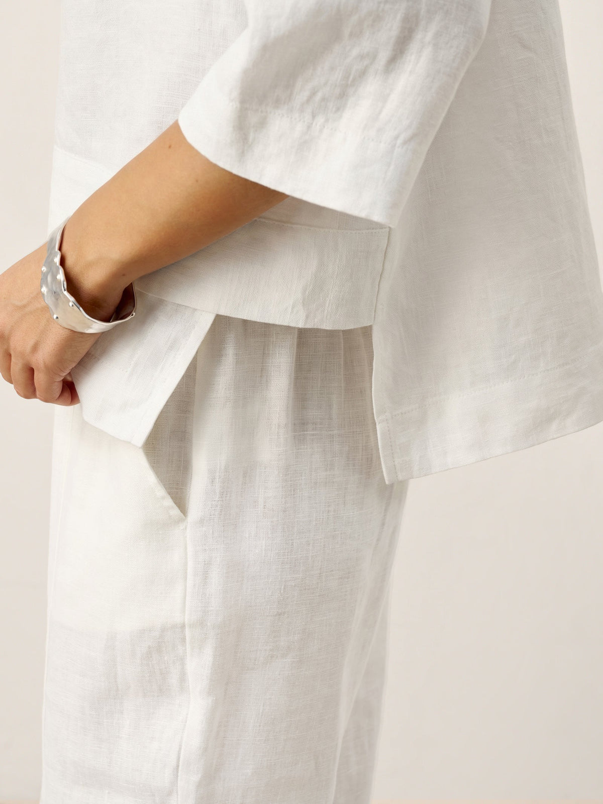 Rhoswen | Relaxed Layered Linen Top