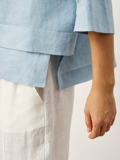 Rhoswen | Relaxed Layered Linen Top
