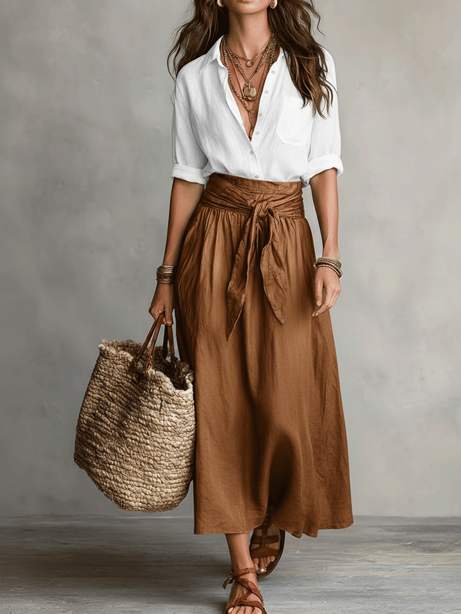 Sorella | Relaxed Fit Two Piece Skirt Set