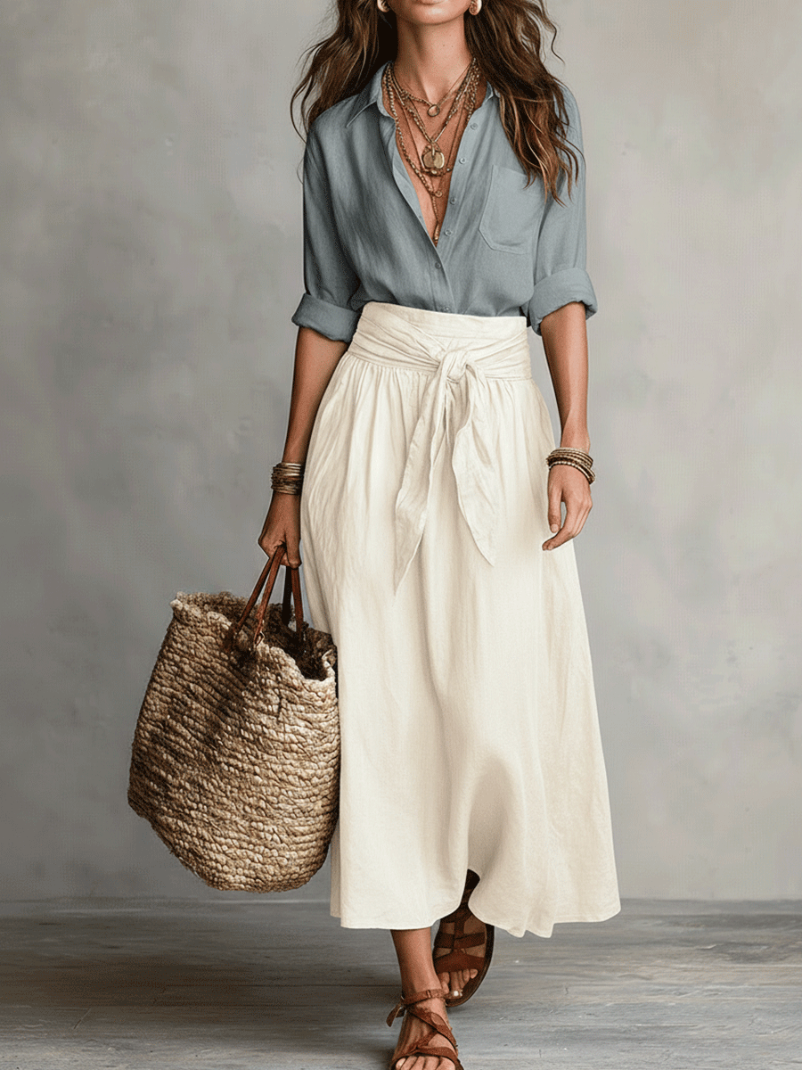 Sorella | Relaxed Fit Two Piece Skirt Set