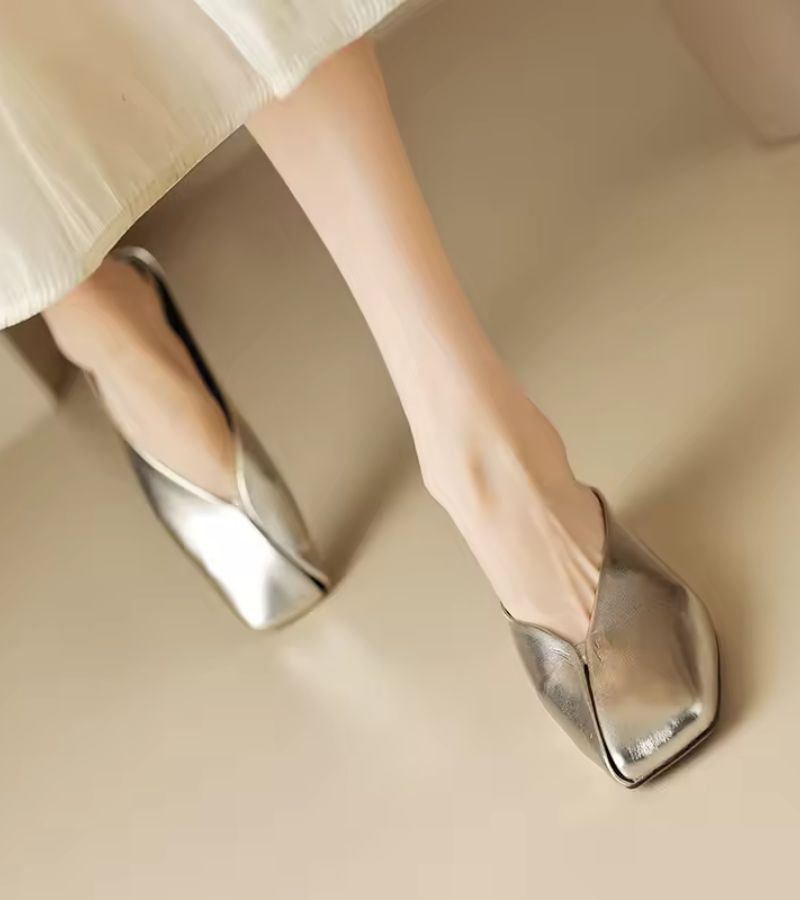 Virelle | Soft Touch Slip On Mule Flats