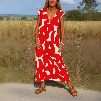Eulalie | Relaxed Statement Print Dress