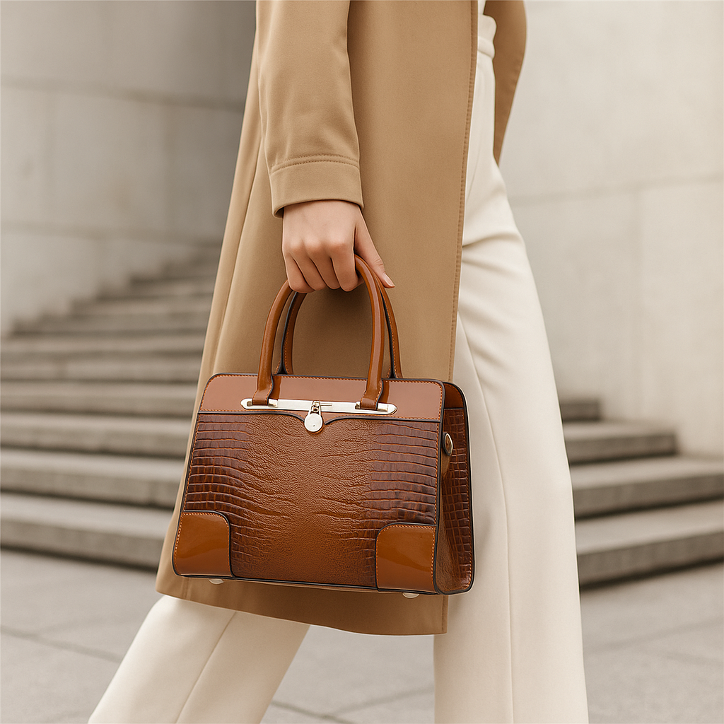 Zoravie | Luxe Textured Shoulder Handbag